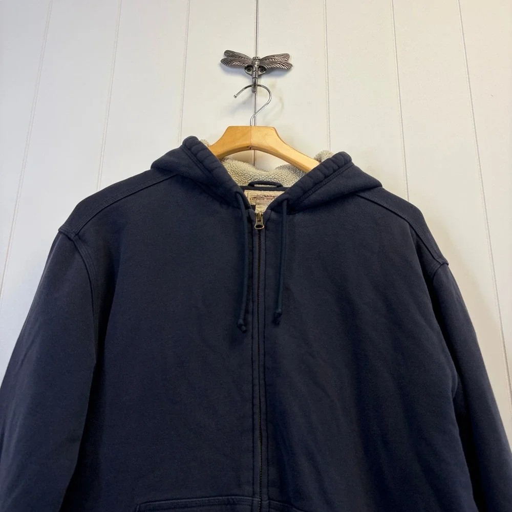 LL Bean Katahdin Iron Works Streetwear Hoodie Mens Large Rugged Outdoors Comfy